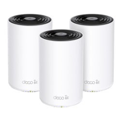 Router Inalámbrico MESH Interior para Hogar / Doble Banda Wi-Fi 6E AX5400 Mbps / 3 Puerto Gigabit WAN/LAN / 4 Antenas Internas / Administración Mediante la App Deco (iOS, Android) / Protección HomeShield