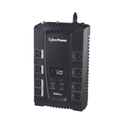UPS de 600 VA/340 W, Topología Standby, Entrada 120 Vca NEMA 5-15P, Tipo Gabinete Compacto, Con 8 Tomas NEMA 5-15R