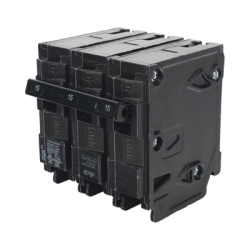 Interruptor automático enchufable tipo QP 3 polos, 15 amp
