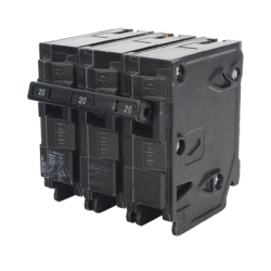 Interruptor automático enchufable tipo QP 3 polos, 20 amp