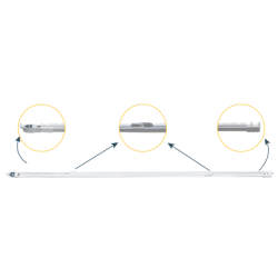 Riel Ajustable Cortinas Motorizadas / 2.3-4 m Ajustable / 20 Kg Capacidad / Movelite WF + Elatio Compatible / Instalación Techo / DIY / Smart Home