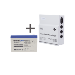 Kit / Fuente  regulada de 11 - 15 V @ 5A / Capacidad de respaldo / Modelo  ACPST1205 + Batería incluida LK712