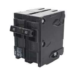 Interruptor automático enchufable tipo QP 2 polos, 60 amp