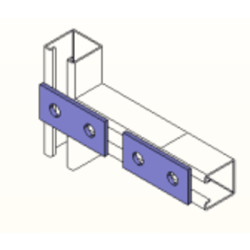 Conector 9 cm, 2 Perforaciones.