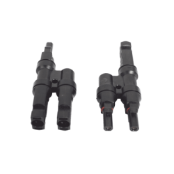 Conector  MC-4 Doble para Módulos Fotovoltaicos. Tipo 2T 