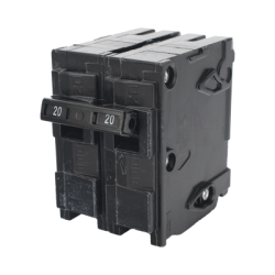 Interruptor automático enchufable tipo QP 2 polos, 20 amp
