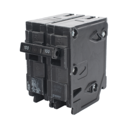 Interruptor automático enchufable tipo QP 2 polos, 100 amp