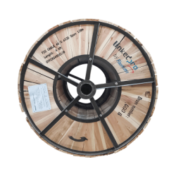 Carrete de 4 km de Fibra Óptica Aérea Figura 8 Armada Antirroedor G.652D, Monomodo de 48 Hilos, Exterior, Span 120