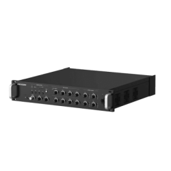 Amplificador de Red |  4 Zonas de 250W | 100V/70v | Calendarización de eventos | Biblioteca de Materiales de Audio | Entrada de Alarma | Hik-Connect /Hikcentral profesional 