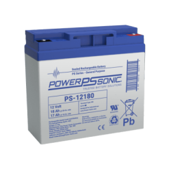 Batería 12V, 18AH, Para Respaldo, Tecnologías AGM/VRLA, Diseño De Vida Útil 5 Años, Terminales Tipo M5, Listada UL, Libre De Mantenimiento