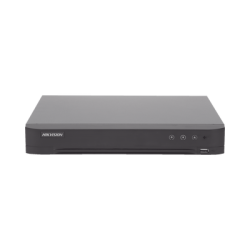 DVR 16 Canales TurboHD + 8 Canales IP / 4 Megapixel / Acusense (Evita Falsas Alarmas) / Audio por Coaxitron / Reconocimiento de Rostros (Base de Datos) / 1 Bahía de Diso Duro / H.265+