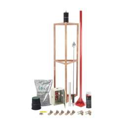 Kit Pararrayo con Accesorios para Protección de Diámetro de 300m.
