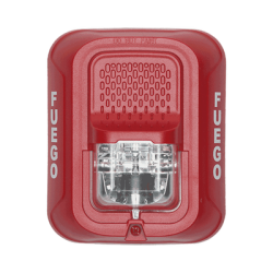 Lámpara Estroboscópica para Montaje en Pared, Color Rojo, Nivel de Candelas Seleccionable, Nuevo Diseño Moderno y Elegante y Menor Consumo de Corriente