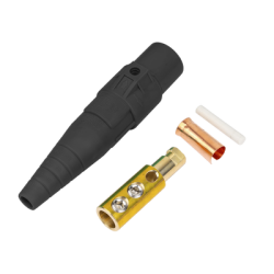 Conector Camlock Macho / 400 Amperes / AC 600V / Sección Cable 50-95 mm² / Abrazadera Compresión / Plástico Ingeniería / Varios Colores