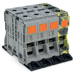 Juego de Bornes Trifásicos, POWER CAGE CLAMP, 10 Puntos de Conexión, 4 Potenciales, Sección 50-185 mm², Multicolor, Con Bridas de Fijación