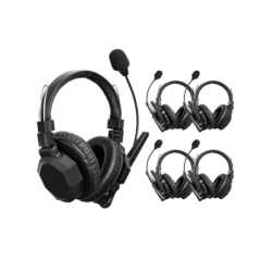 Diadema de Comunicación Inalámbrica Binaural / Cancelación de ruido IA / Comunicación Distancia 500m / Bluetooth / Batería 1050mAh / Resistente a la Lluvia