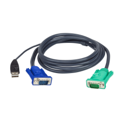 Cable KVM | USB con SPHD | 3 en 1 | De 3 m