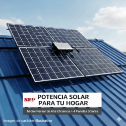 Kit Solar Interconexión  / 2.2 kW  220Vca / Microinversores NEP / Montaje Incluido  