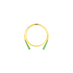 Jumper de Fibra Optica Monomodo 9/125 OS2, SC/APC-SC/APC Simplex, OFNR (Riser), Color Amarillo, 5 Metros