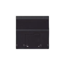 (K80MD64/14) Placa voz y datos inclinada con guardapolvo y adaptador para RJ45 Keystone COLOR GRAFITO