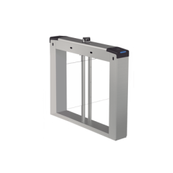 Torniquete Swing Central / Reconocimiento Facial y Lectores de Tarjeta Incluidos / Bidireccional / 5,000,000 MCBF / 4 Pares de dToF / Carriles Seleccionables de 65 o 90 cms (aletas de acrilico no incluidas) / Requiere Torniquetes Laterales