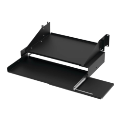 Charola Para Soportar Equipos en Rack de 19in, Con Bandeja Deslizable para Teclado y Mouse , Capacidad de 45.5 kg, 4 UR