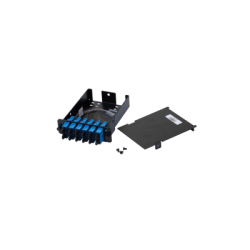 Placa Acopladora de Fibra Óptica FAP, Con 12 Pigtails y 6 Conectores SC Duplex (12 Fibras), Para Fibra Monomodo OS1/OS2, Color Azul