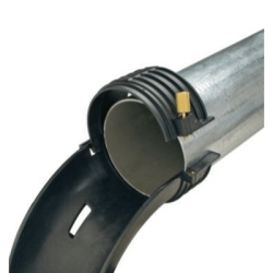 Conducto tipo cascada Tak-Ty™, 4 in, negro