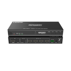 Videowall 4K 1x4 | HDMI & USB-C | 8 Modos de Visualización | Audio Óptico/Analógico | Control RS-232/IR | Plug & Play