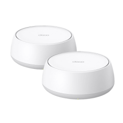 Kit Routers Inalámbricos MESH Interior para Hogar / Doble Banda Wi-Fi 7 BE3600 Mbps / 2 Puerto 1 Gigabit WAN/LAN / 4 Antenas Internas / Operación Multi-Link MLO / Administración Mediante la App Deco (iOS, Android) / HomeShield