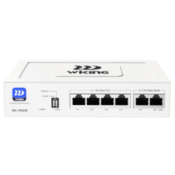 Switch PoE / Administración en la nube / Con 4 puertos 10/100 Mbsp PoE af/at / 2 Puertos Uplink 10/100 MBPS / Presupuesto 45 W / PoE hasta 250 metros