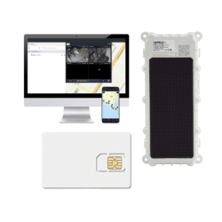 KIT Dispositivo de Seguimiento de Activos / Protección IP67 /  Recargable Li 9600 mAh / LTE Cat-M1/NB-IoT / Tamaño Compacto / Funciona con Energía Solar / + EPCOMGPSCODE + SIM500MB2Y