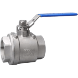 Válvula de Bola de Acero Inoxidable 2 Piezas / Modelo NTA-2PC-Q11F-1000WOG-SS304 / Presión 1000 WOG / Material SS304 / Conexión Roscada / Neumática TITAN