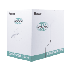 Bobina de Cable UTP 305 Metros (1000 Pies) de Cobre, TX6000? PanNet, Reelex, Gris, Categoría 6 Mejorado (23 AWG), PVC (CMR, Riser), de 4 Pares