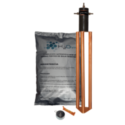 Electrodo para corriente máxima de 30 Amp. con Filtro y Compuesto H2Ohm.