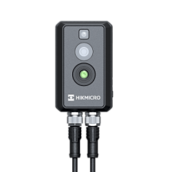 Cámara Térmica Cubo IP / 256x192 / Rango dual -20°C a 550°C / Precisión ±2°C / Lente 2.1mm F1.0 / Punto, línea, área / PoE / IP67 / Ideal para Sites o Lugares Pequeños