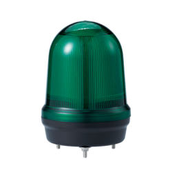LED con patrones fijo/intermitente, estroboscópico y simulación rotatorio, Color Verde de 110-240 VCA
