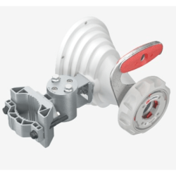 Antena Horn Asimétrica 5 GHz / 17 dBi de Ganancia / Patrón Asimétrico 45° / TwistPort™ Waveguide / IP55 / Montaje UBR / Para Plataformas Inalámbricas Compatibles
