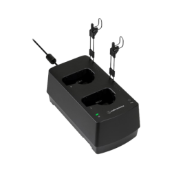 ESTACIÓN DE CARGA DE DOS BAHÍAS PARA TRANSMISORES DE MANO Y PETACA SERIE ESW.