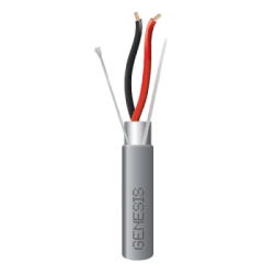 Carrete de 152 Metros (500 Pies) / Cable 2 x 18 AWG / Color Gris / Blindado / Riser / Aplicaciones de Audio Control de Acceso y Automatización